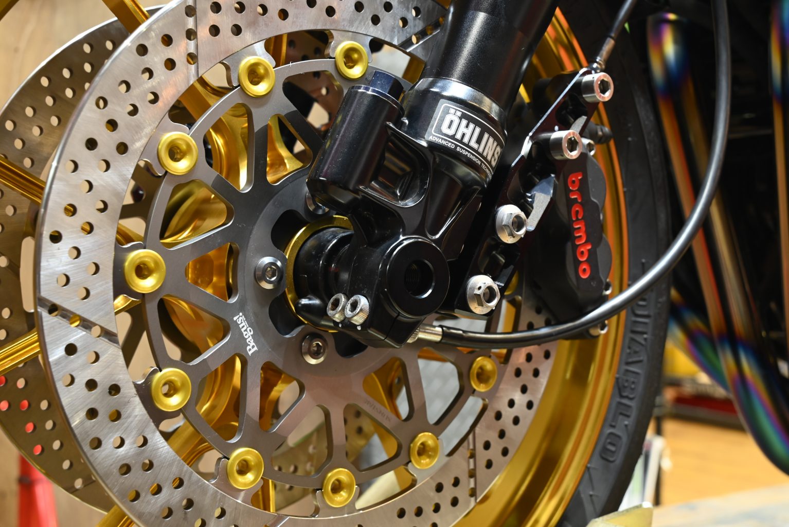 Bagus! motor cycle | KAWASAKI ZEPHYR Front disc rotor works-expand