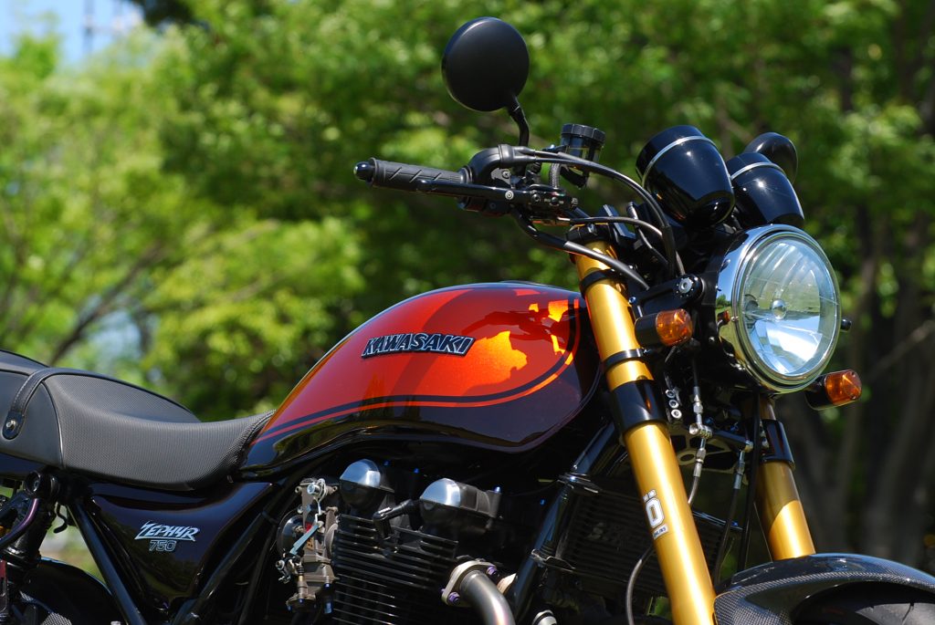 ジャンク激レア　サンスペンダー倒立フォーク（不動） KAWASAKI ZEPHYR750NINOMIYA - Bagus! motor cycle