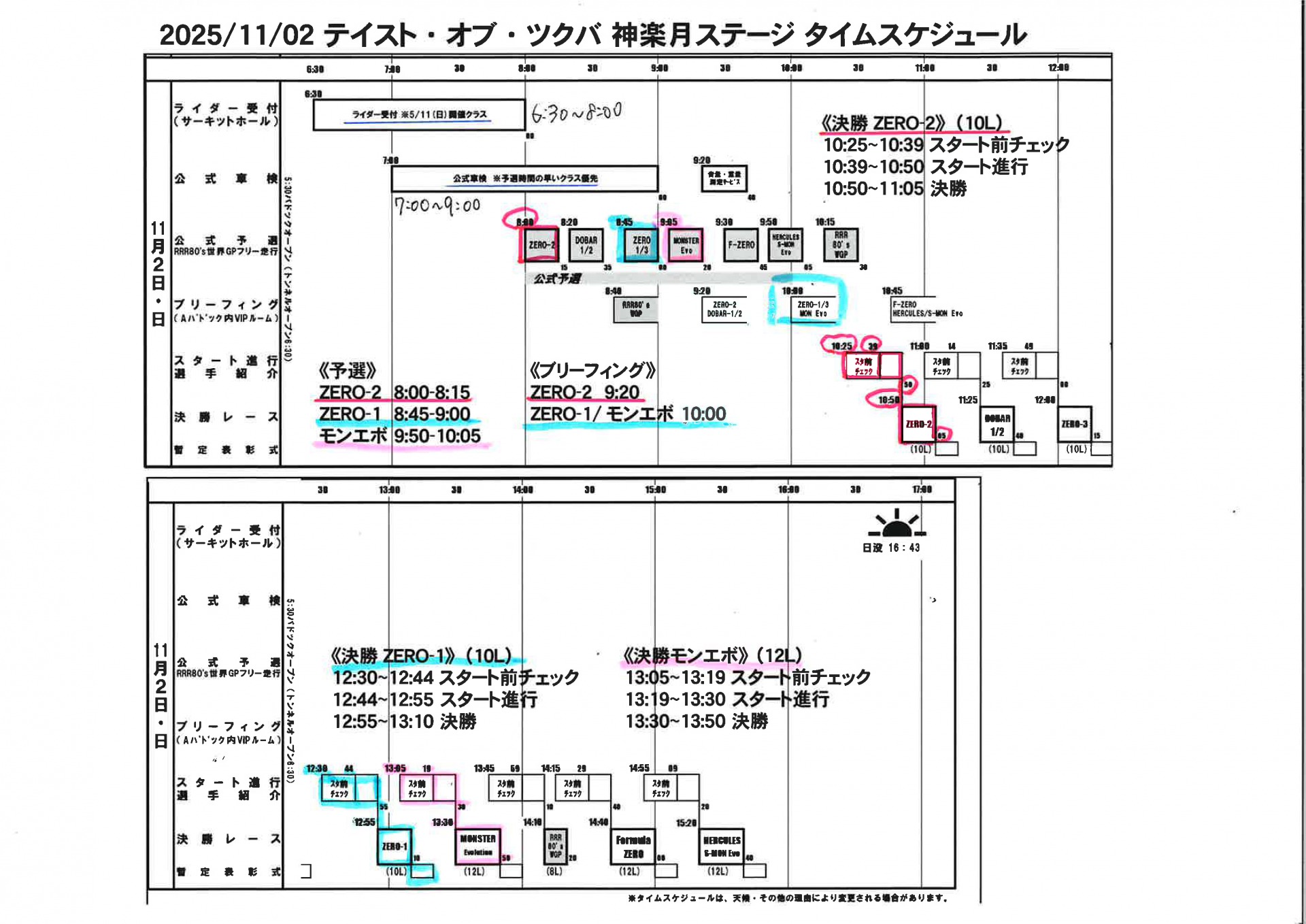 テイスト・オブ・ツクバ～テント位置とタイムスケジュール～ - Bagus